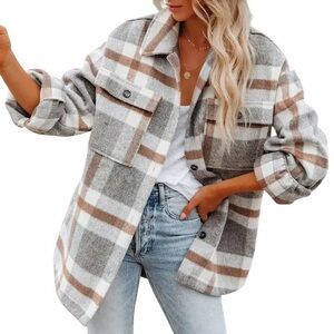 New Plaid Oversized Jacket for Women